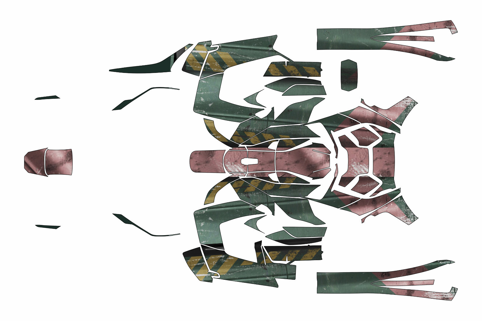 2019-2023 Can Am Ryker Wrap Graphics Kits GRAPHIC VINYL DECALS Boba Fett Style