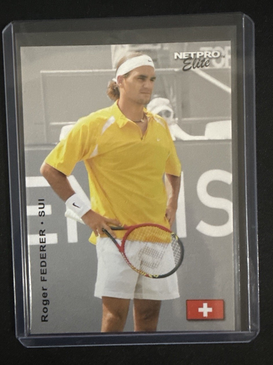 2003 NETPRO ROGER FEDERER RC ROOKIE ELITE EVENT EDITION PREVIEW YELLOW #RF-2