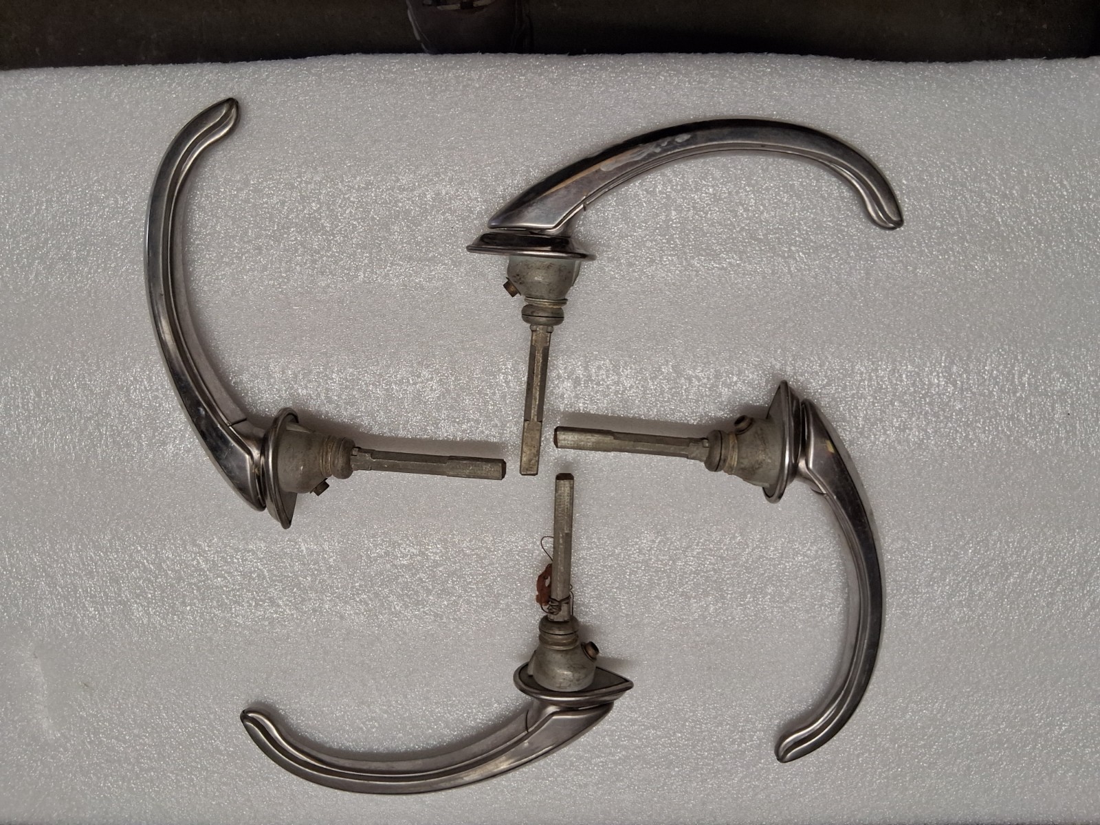 4 NOS 1936 Lincoln Zephyr outside door handles