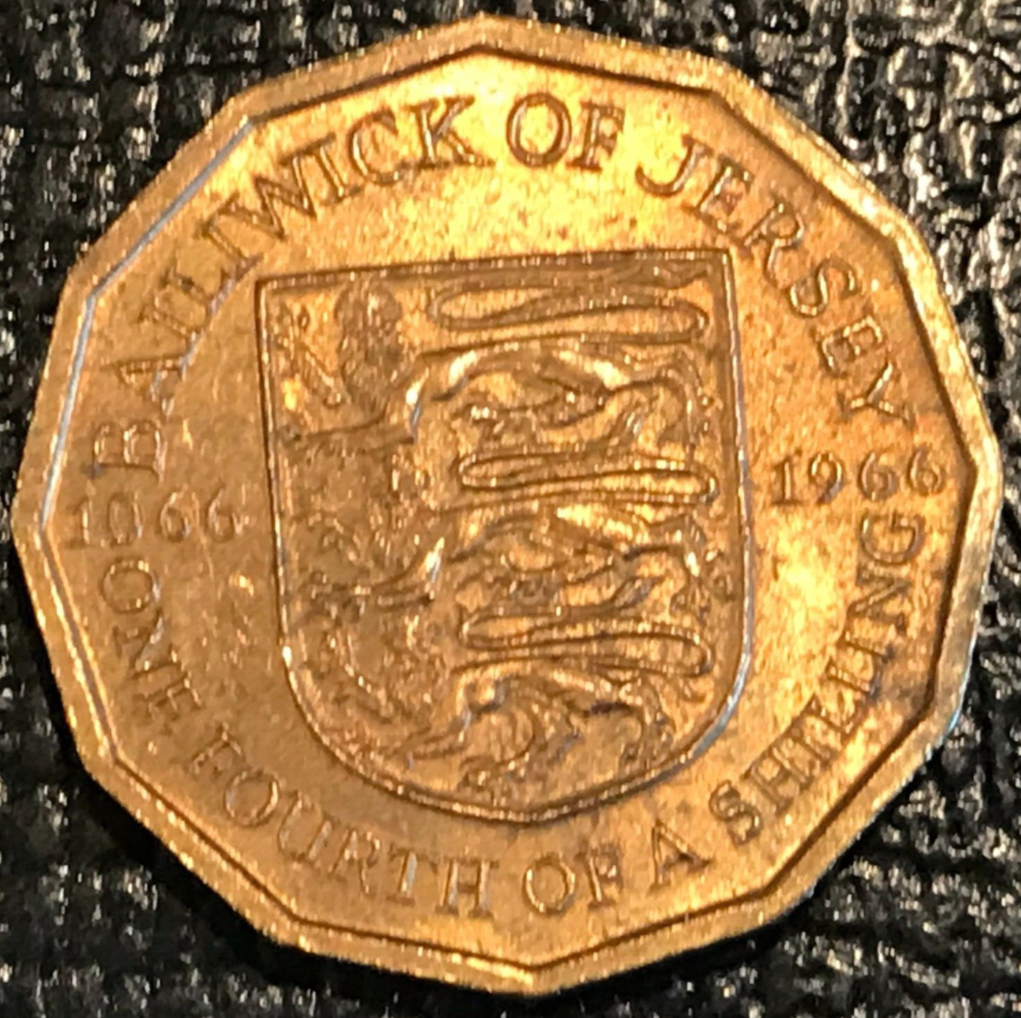 HIGH GRADE UNC BAILIWICK OF JERSEY 1966 1/4 SHILLING COIN-MAR084 HIGH GRADE UNC BAILIWICK OF JERSEY 1966 1/4 SHILLING COIN-MAR084