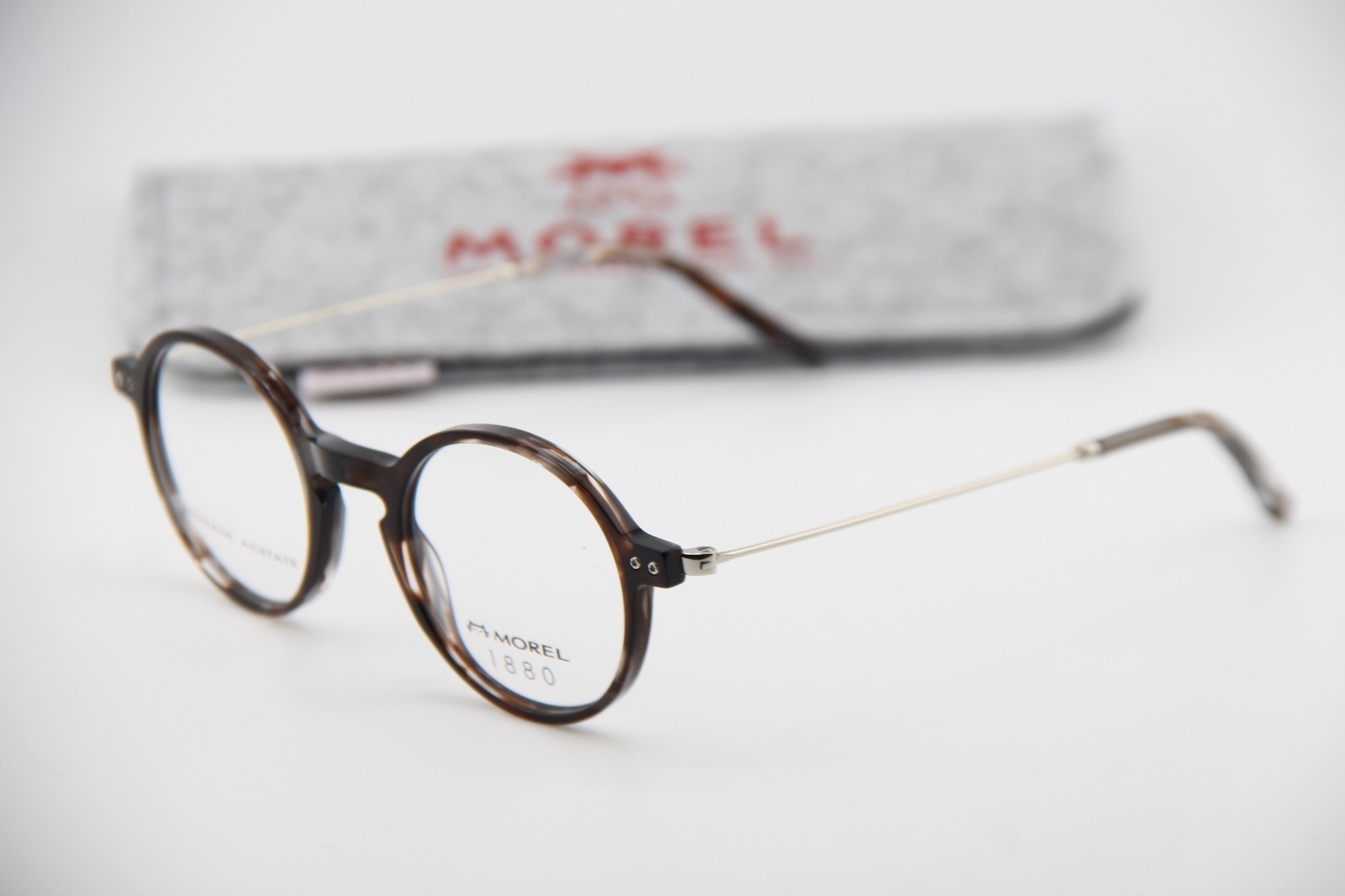 NEW MOREL 1880 60143M MG02 TORTOISE SILVER AUTHENTIC W/CASE EYEGLASSES 45-21 K1