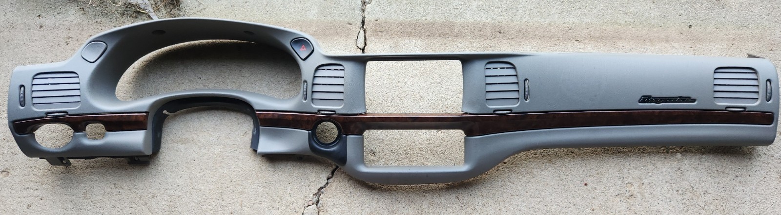 00-05 Chevy Impala Dash Cluster Bezel Radio Speedo Trim Gray OEM
