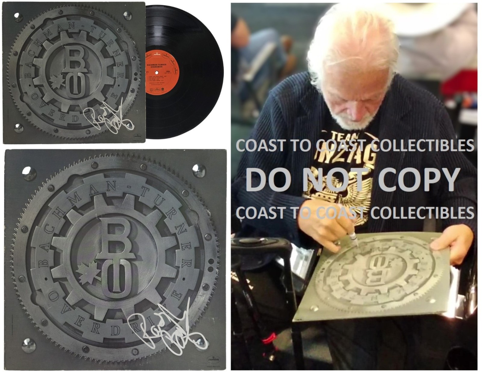 Randy Bachman Signed Bachman-Turner Album COA Proof Autographed Vinyl Record
