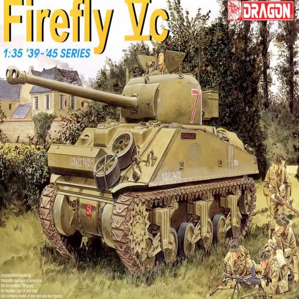 DRAGON 6182 WWII Armed Forces Shaman Firefly VC w/Gun Barrel/Figure/3DPrint Part