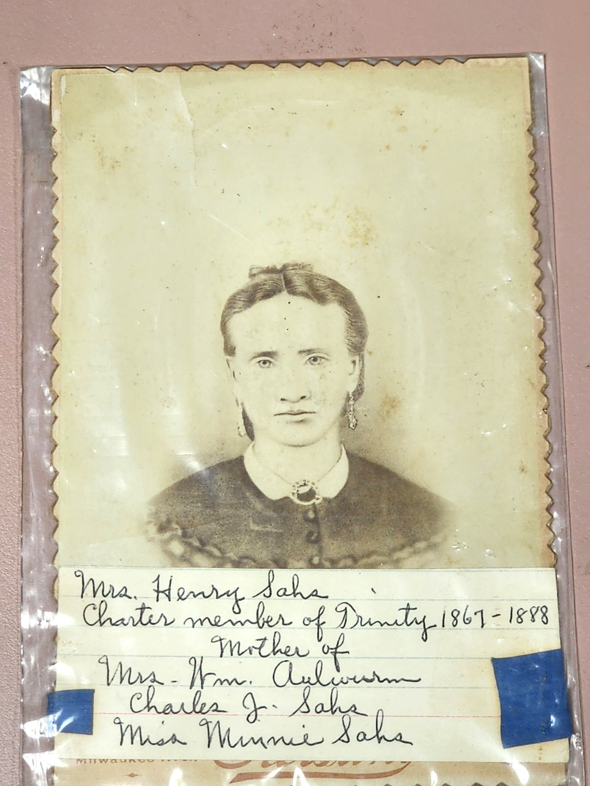 Very Old Photo of Lady Dated 1867-1888 Very Good Condition