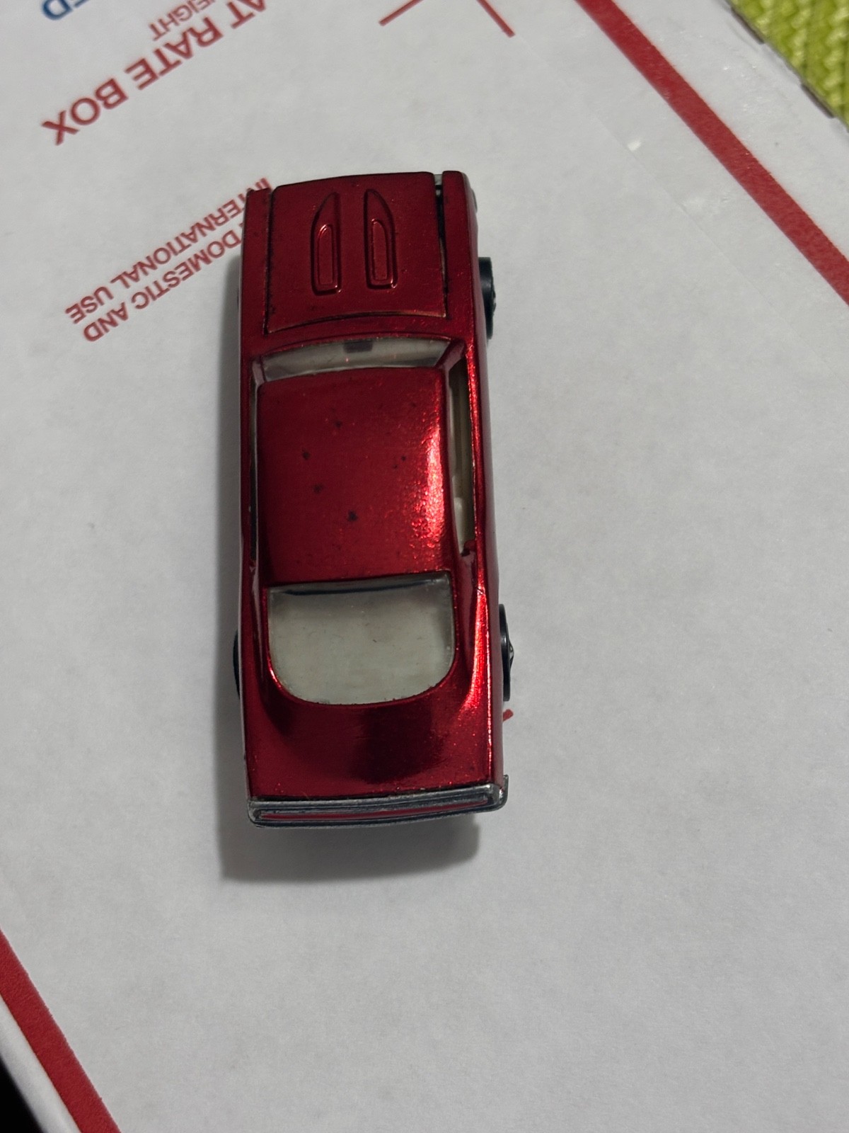 READ. RARE MINT US RED BARRACUDA repainted original rivets HOT WHEELS REDLINE READ. RARE MINT US RED BARRACUDA repainted original rivets HOT WHEELS REDLINE