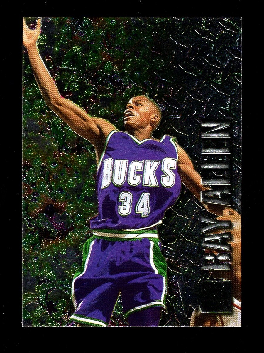 1996-97 FLEER METAL #186 RAY ALLEN RC BUCKS