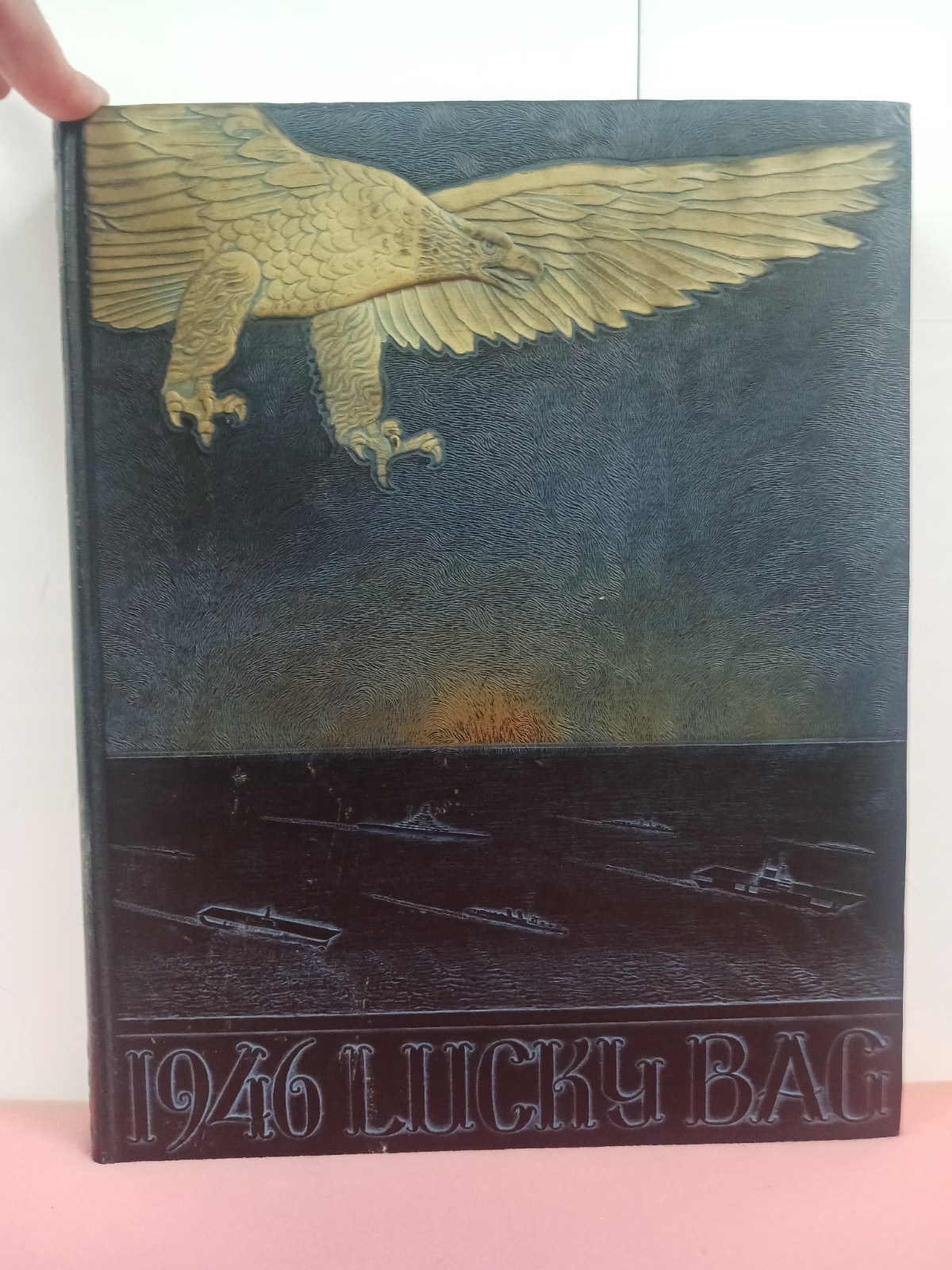 1946 Lucky Bag US Naval Academy Yearbook Jimmy Carter Class Hardcover