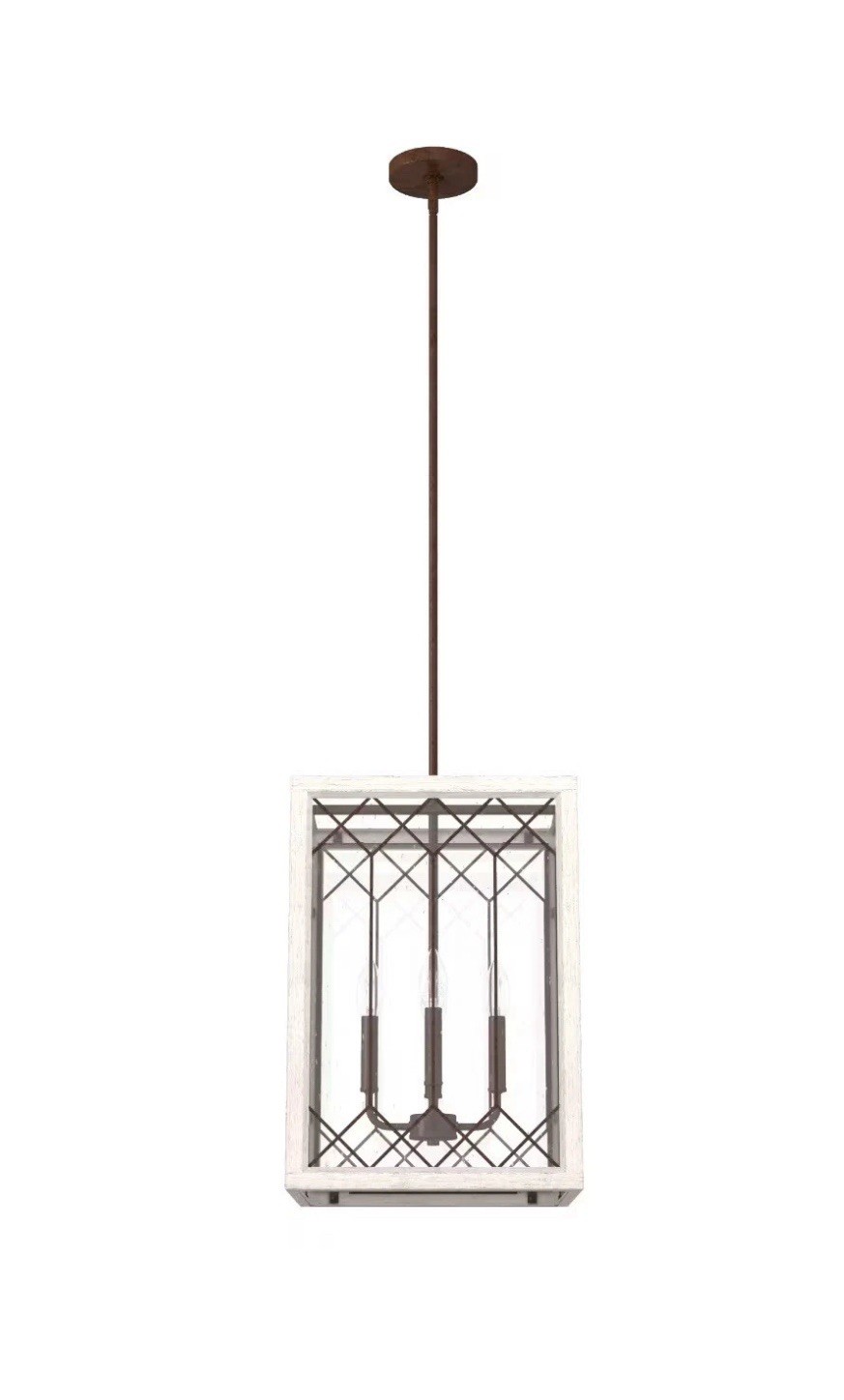 Textured Rust Four Light Lantern from the Chevron Collection