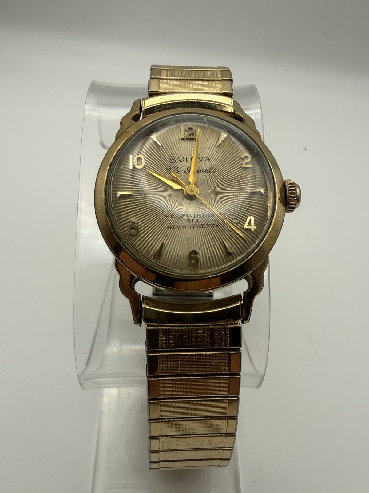 Bulova 23 Jewels Self-Winding Six Adjust Automatic Men's Watch 10K GF - Vintage Bulova 23 Jewels Self-Winding Six Adjust Automatic Men's Watch 10K GF - Vintage
