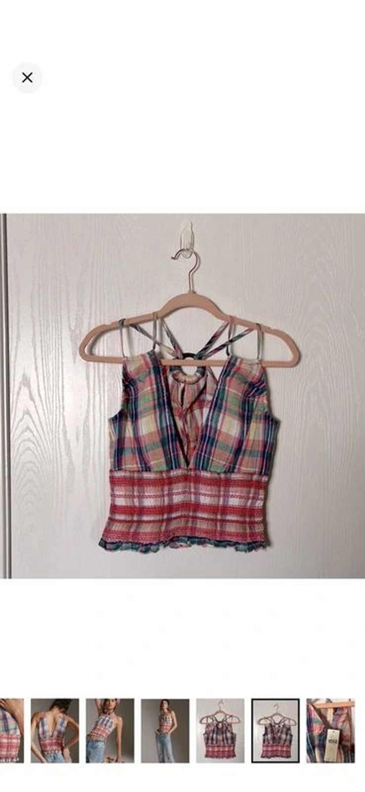 Anthropologie Pilcro Reversible Halter Top NWT