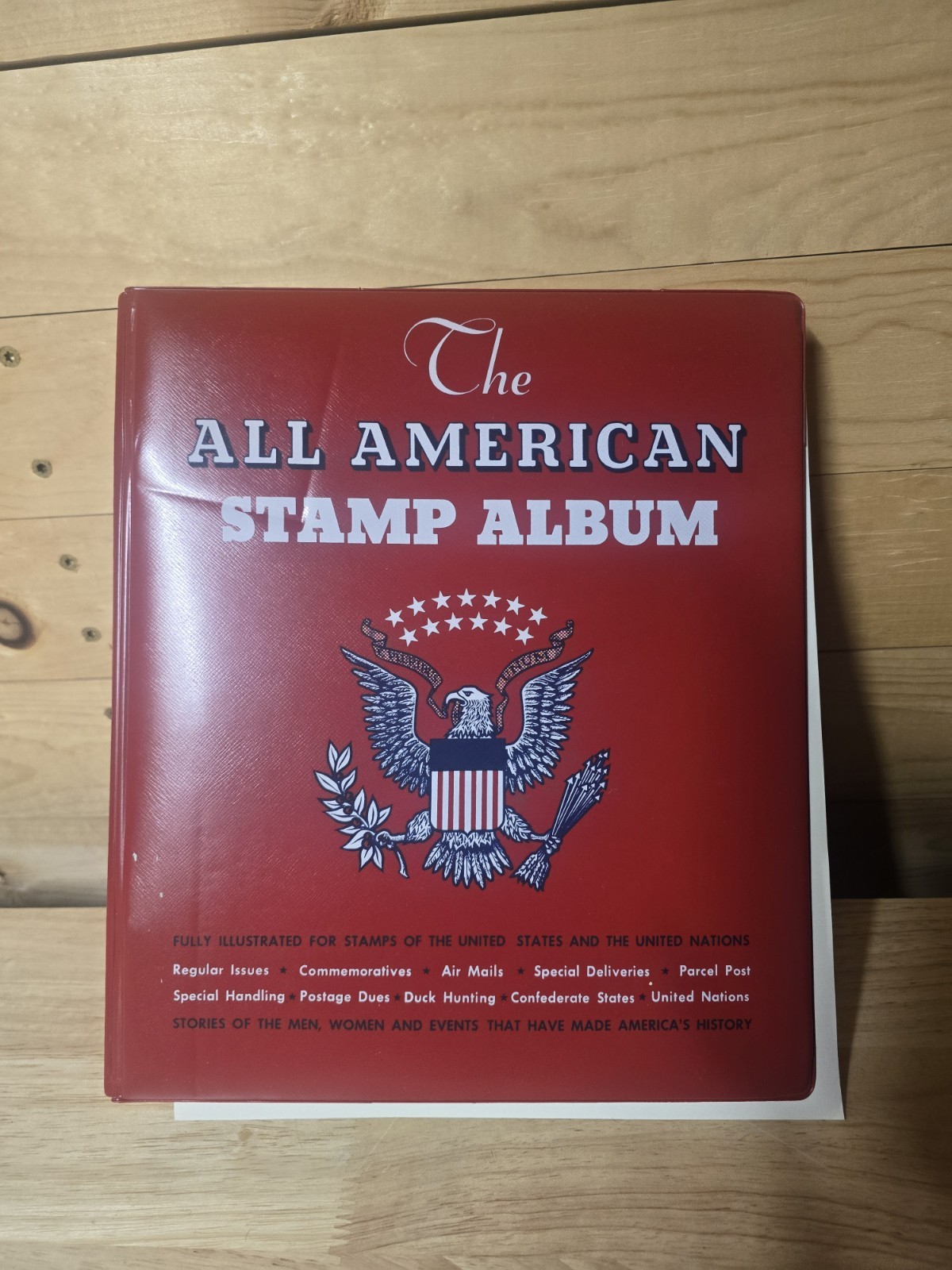 Vintage The All American Stamp Album Minkus 1974 - Empty 