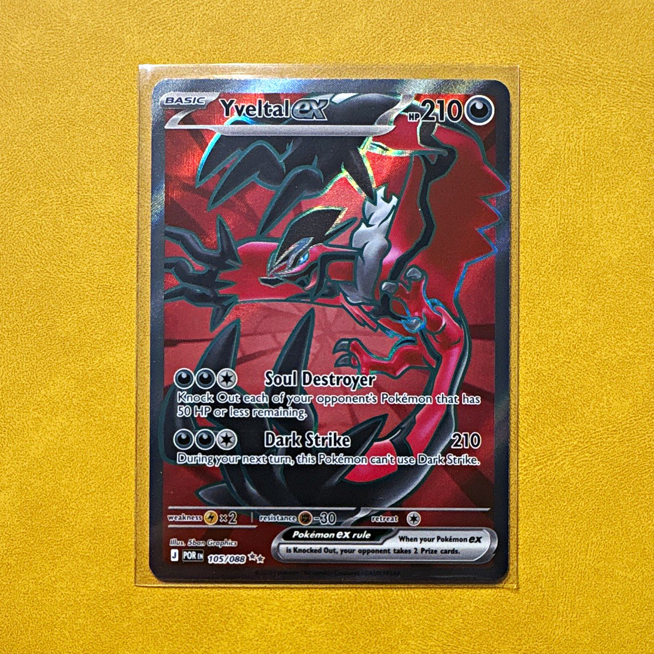 Yveltal EX 105/088 Evolutions Ultra Rare Holo Pokémon TCG English 210HP 2016