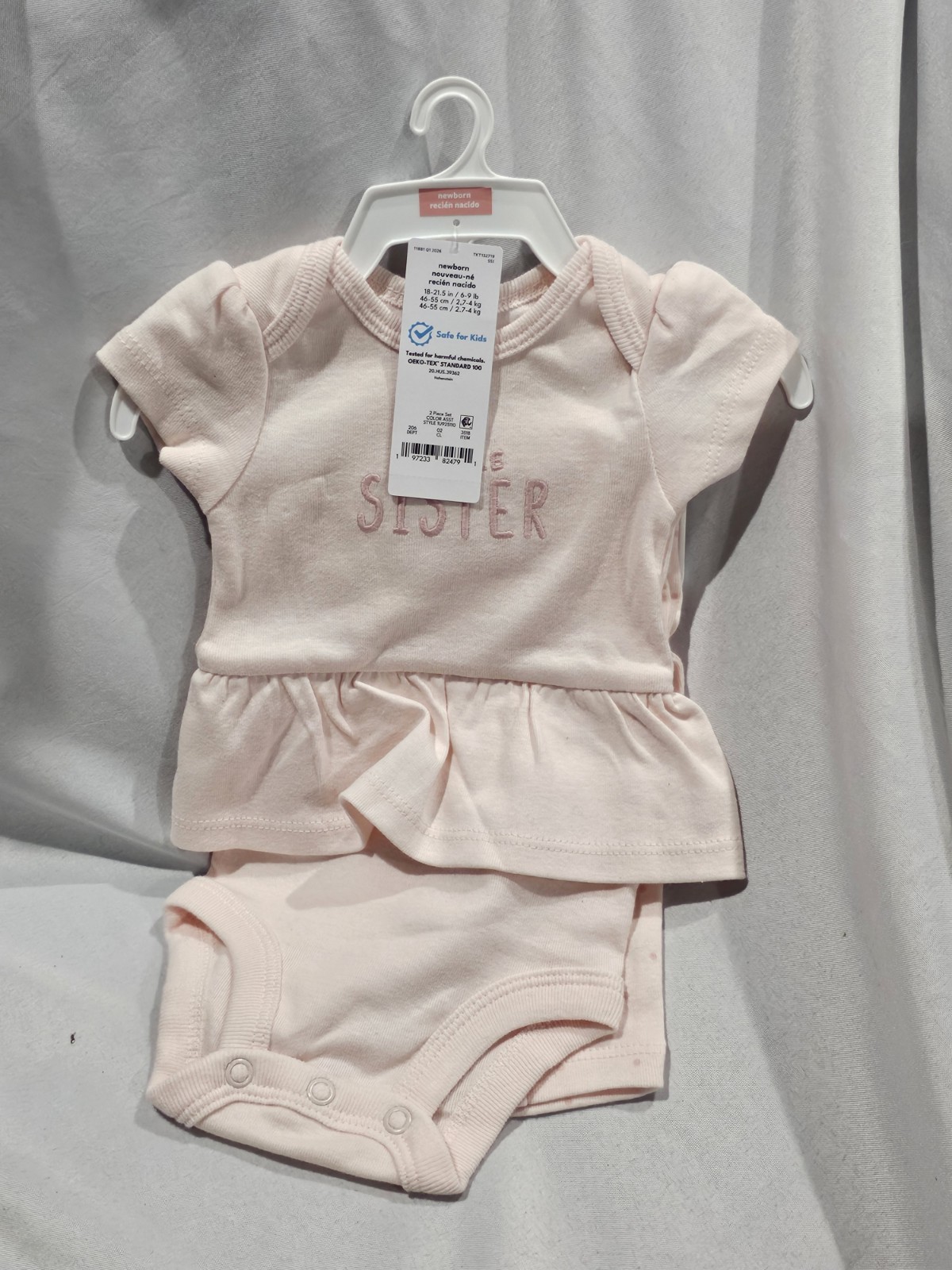Carter’s Just One ▪︎ Newborn Little Sister Outfit for Infants 0-3 Mos ▪︎ NWT Carter’s Just One ▪︎ Newborn Little Sister Outfit for Infants 0-3 Mos ▪︎ NWT
