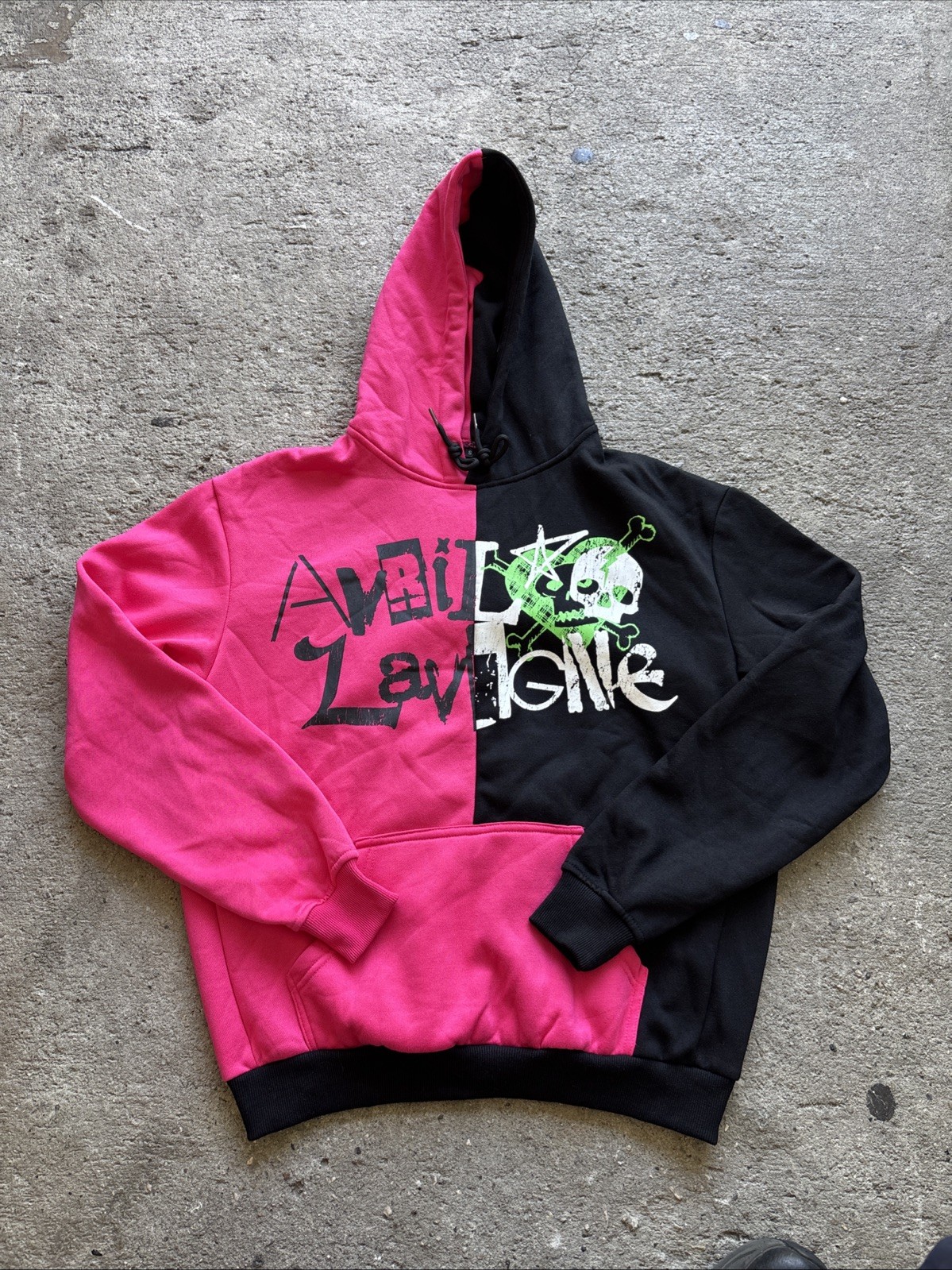 Avril Lavigne Greatest Hits Tour Hoodie Split Pink Black SMALL Merch Hoodie Rare Avril Lavigne Greatest Hits Tour Hoodie Split Pink Black SMALL Merch Hoodie Rare