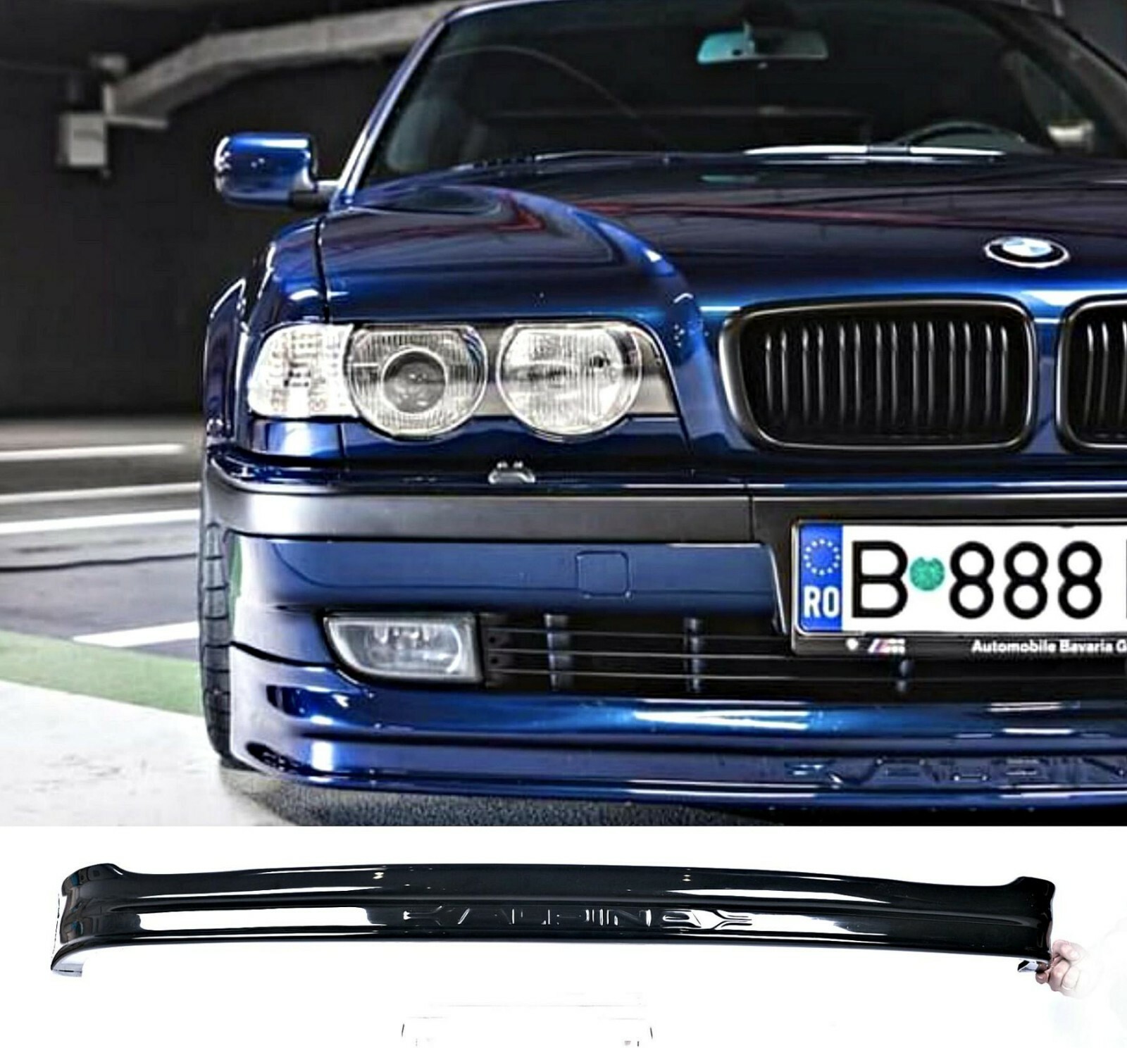 bmw E38 Alpina style lip for front bumper bumper trim bumper pad  HARDWARE