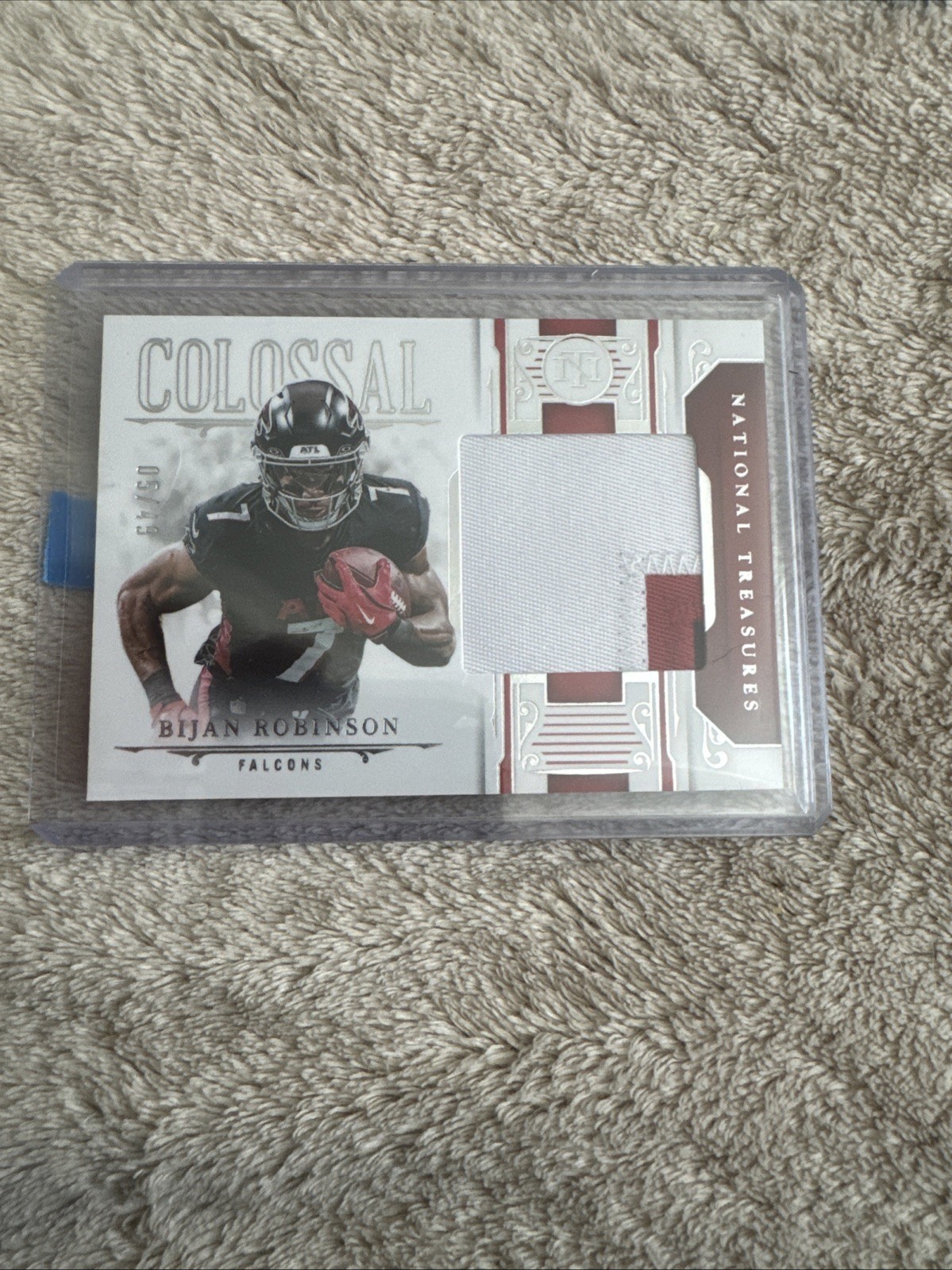 2025 Panini National Treasures - Colossal Materials Bijan Robinson #CMS-BRN /49 2025 Panini National Treasures - Colossal Materials Bijan Robinson #CMS-BRN /49