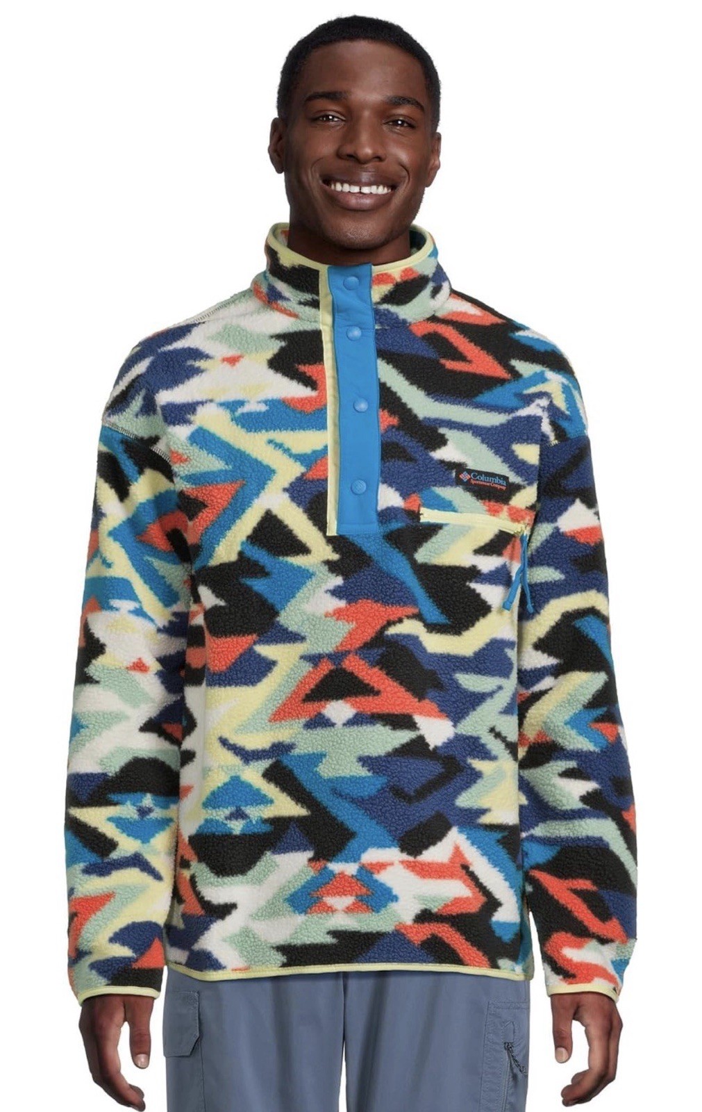 NEW Columbia Men’s Helvetia II Printed Half Snap Fleee Size XL - AM4498-491 NEW Columbia Men’s Helvetia II Printed Half Snap Fleee Size XL - AM4498-491