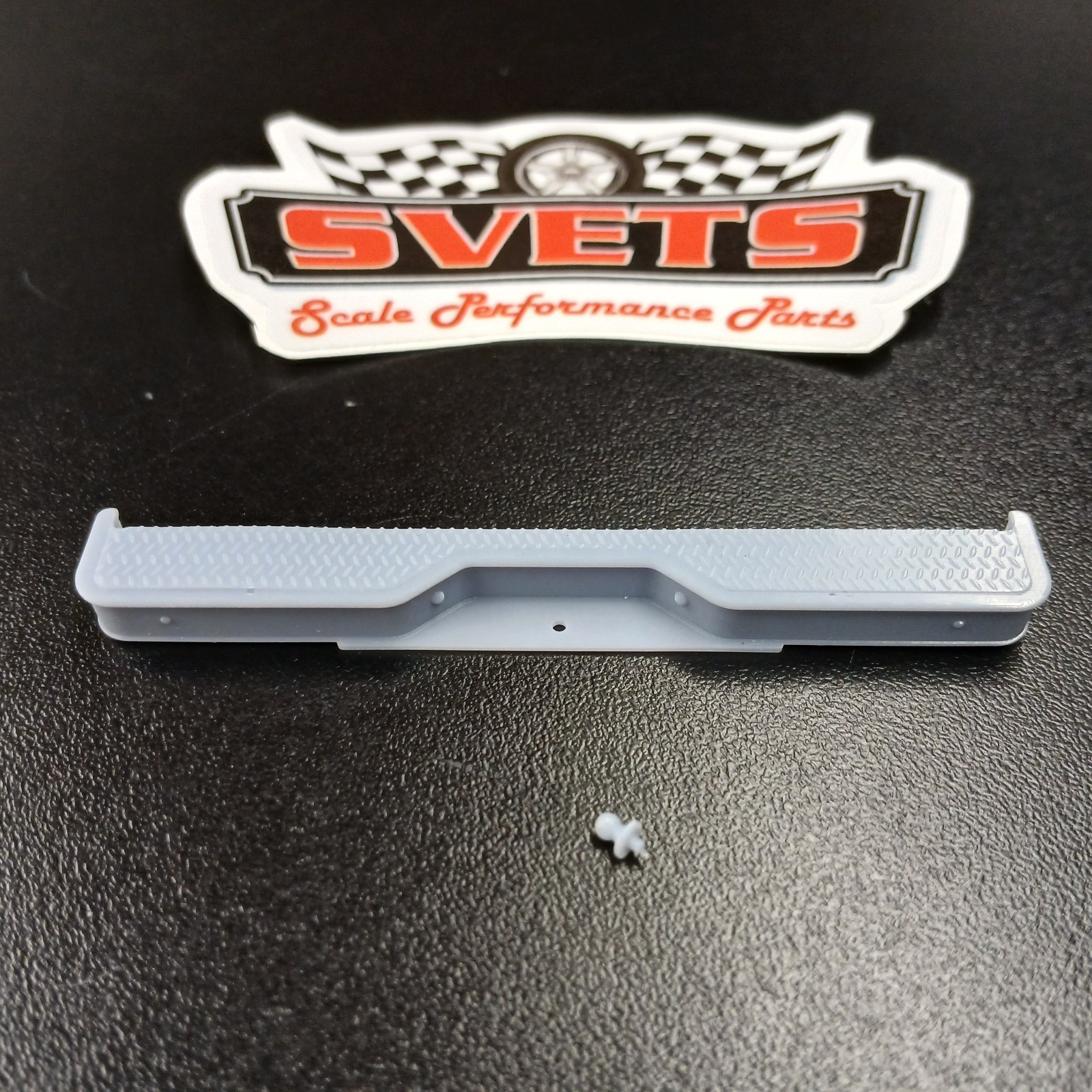 Vintage 1973-1987 GM Truck Rear Step Bumper W/Ball Receiver 3D Resin  1/24