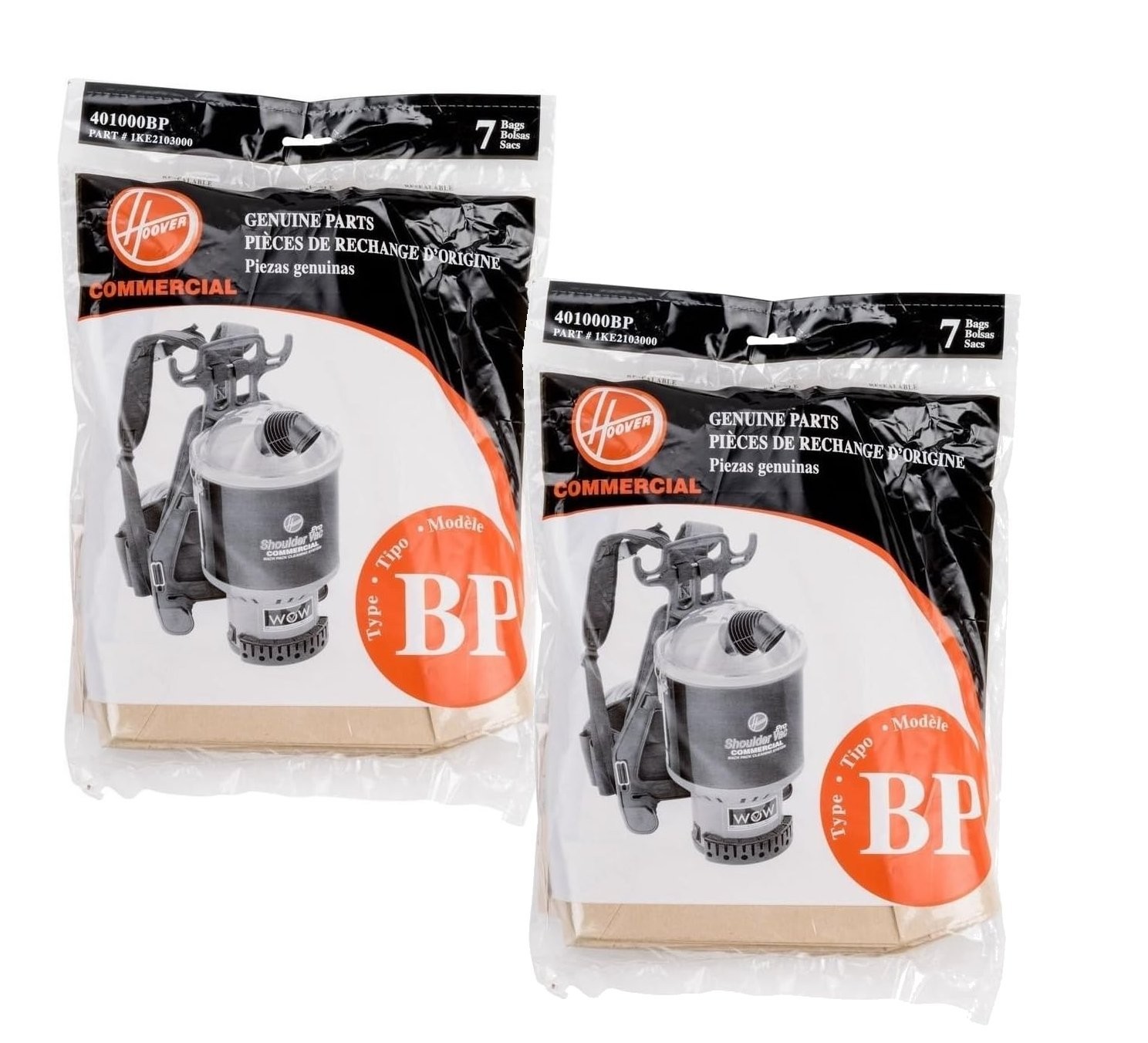 OEM Hoover Type BP Backpack Bags 14-Pack – 401000BP / 1KE2103000 Shoulder Vac OEM Hoover Type BP Backpack Bags 14-Pack – 401000BP / 1KE2103000 Shoulder Vac