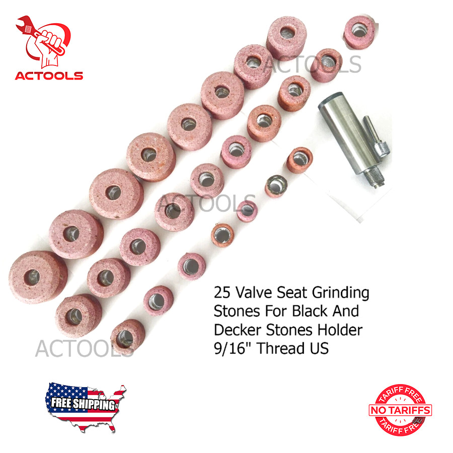 NEW 25 Pcs Valve Grinding Seat Stones For Black & Decker 9/16