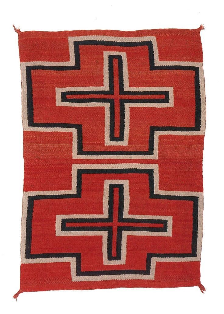 3×5 Ft Red Navajo Wool Kilim Rug Native American style Southwest Aztec Area Rug