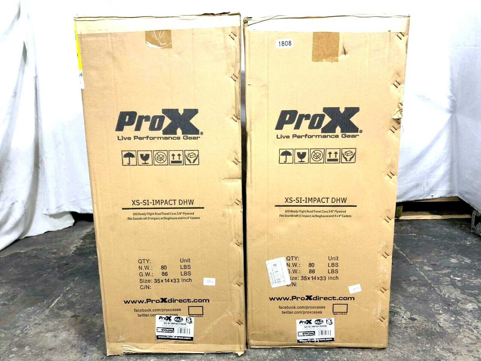 Pro X XS-SI-ImpactDHW Road Case #1808 (ONE)