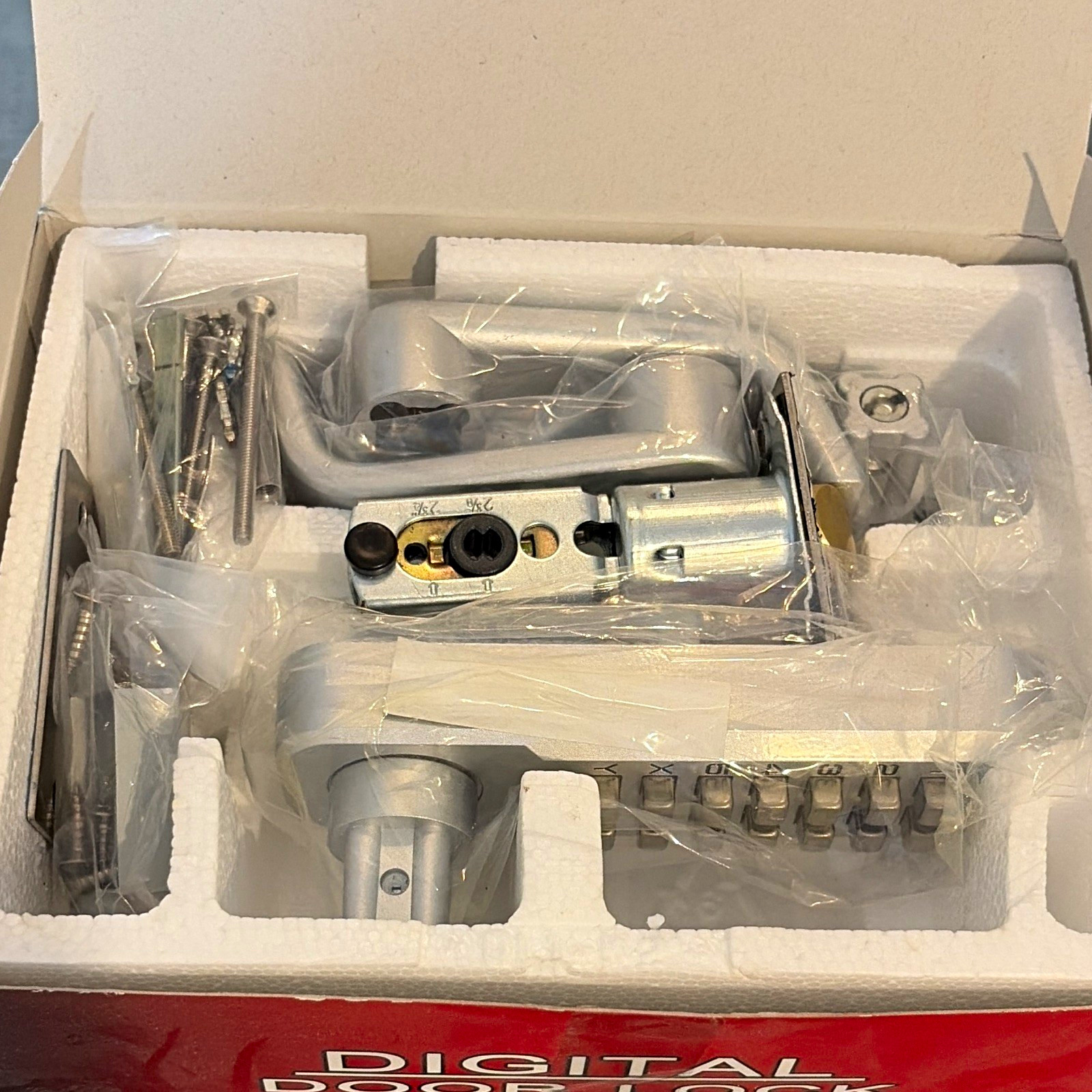 Lockey 2835MGDC Mechanical Keyless Double Combination Lever Lock Satin Silver Lockey 2835MGDC Mechanical Keyless Double Combination Lever Lock Satin Silver