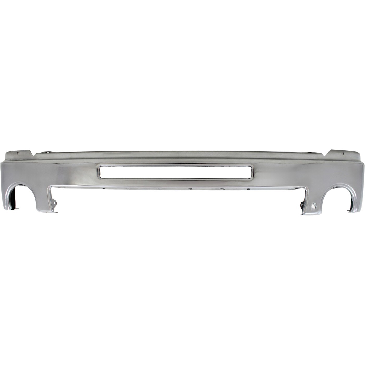 1-Piece Front Bumper For GMC Sierra 1500 2007-2013 w/ Towing Package Chrome