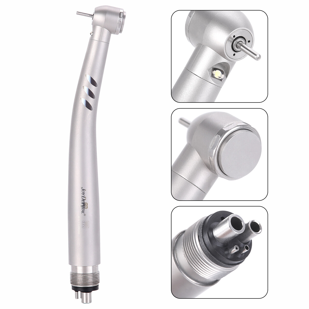 AZDENT Dental Fiber Optic LED E-generator high speed handpiece Air Turbine 4Hole