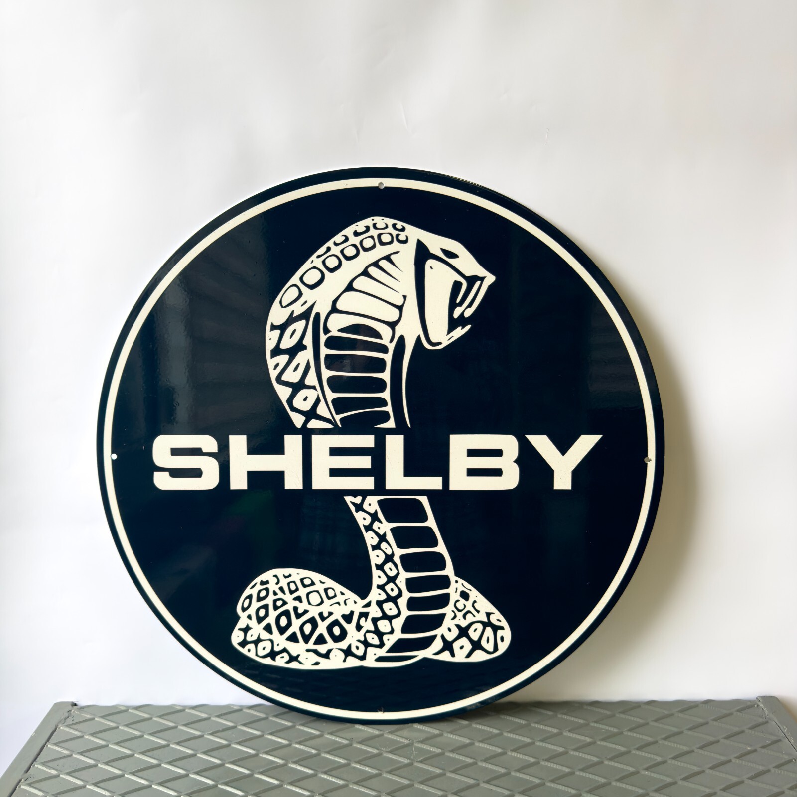 Vintage Shelby Cobra Metal Sign – Muscle Car Garage Decor – XL • 19.7