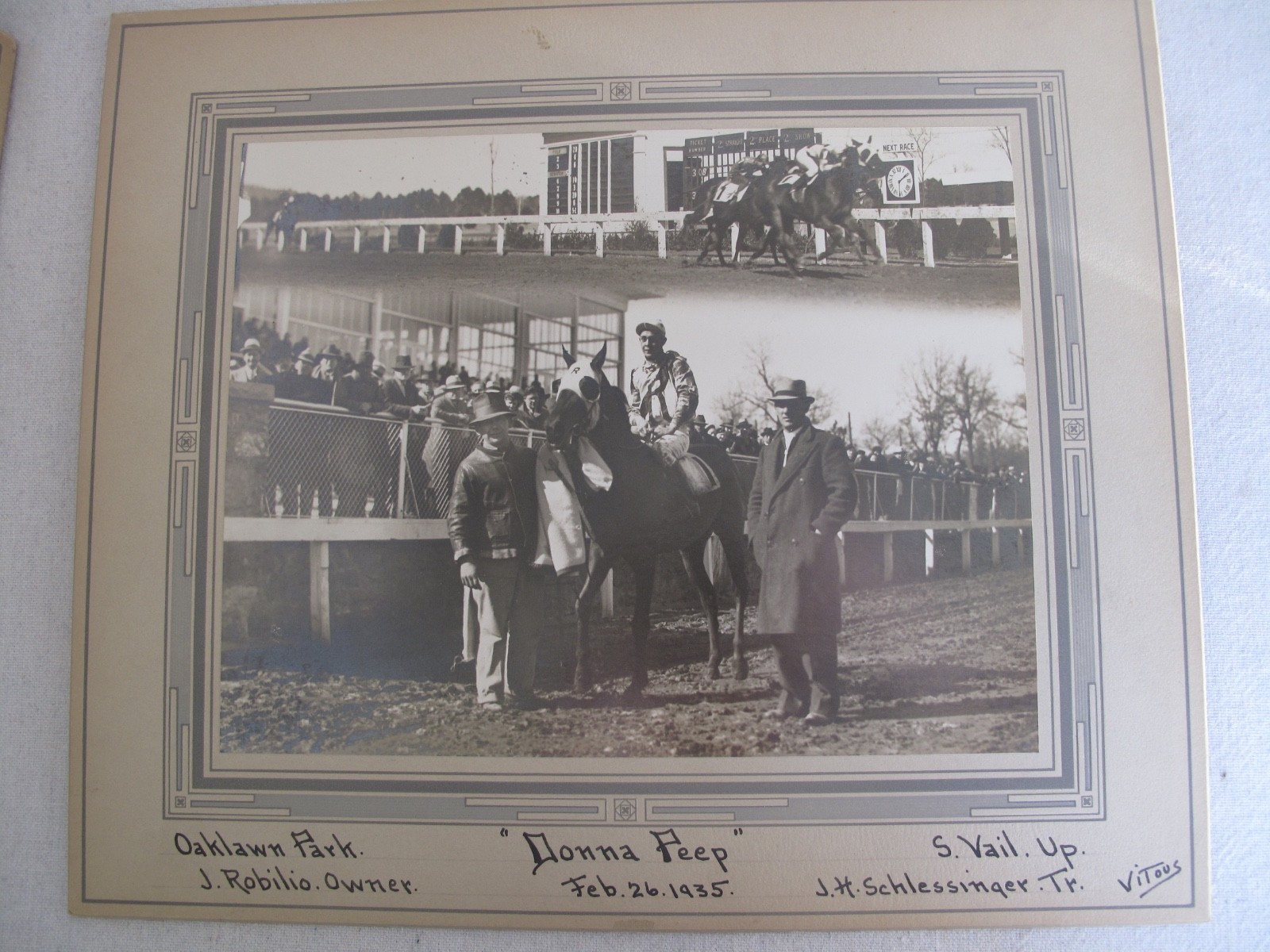 Vintage 1935 Oaklawn Park\ Vintage 1935 Oaklawn Park\