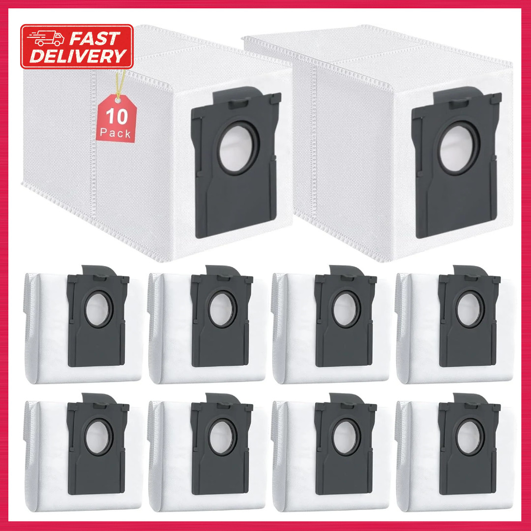 10 Pack Dust Bags Compatible with Dreame X50 X40 X30 L50 L40 Ultra Robot Vacuum