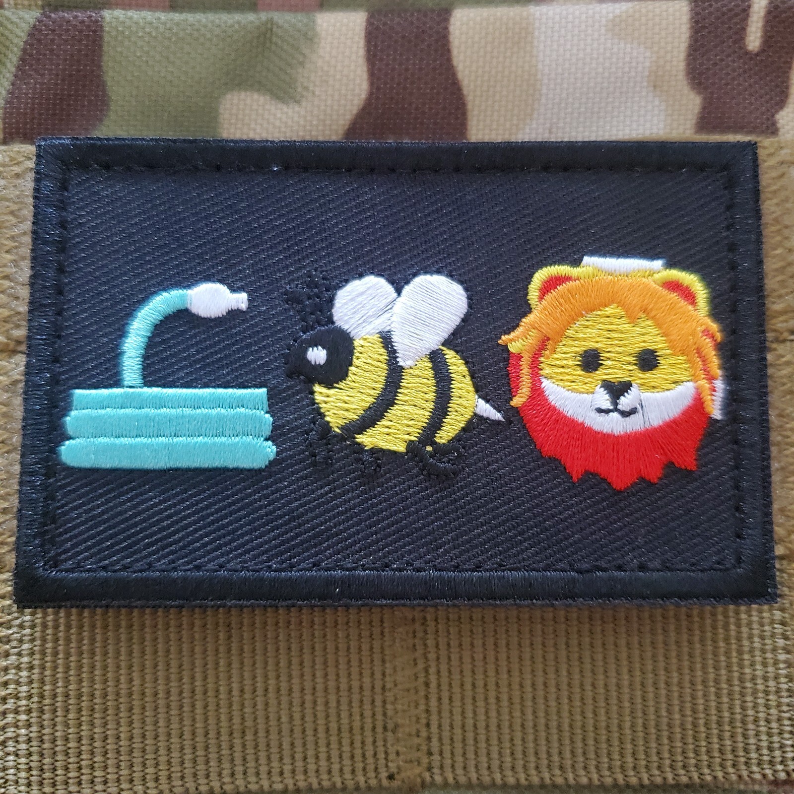 HOSE BEE LION Sarcastic Funny Tactical Morale Patch Hook and Loop HOSE BEE LION Sarcastic Funny Tactical Morale Patch Hook and Loop