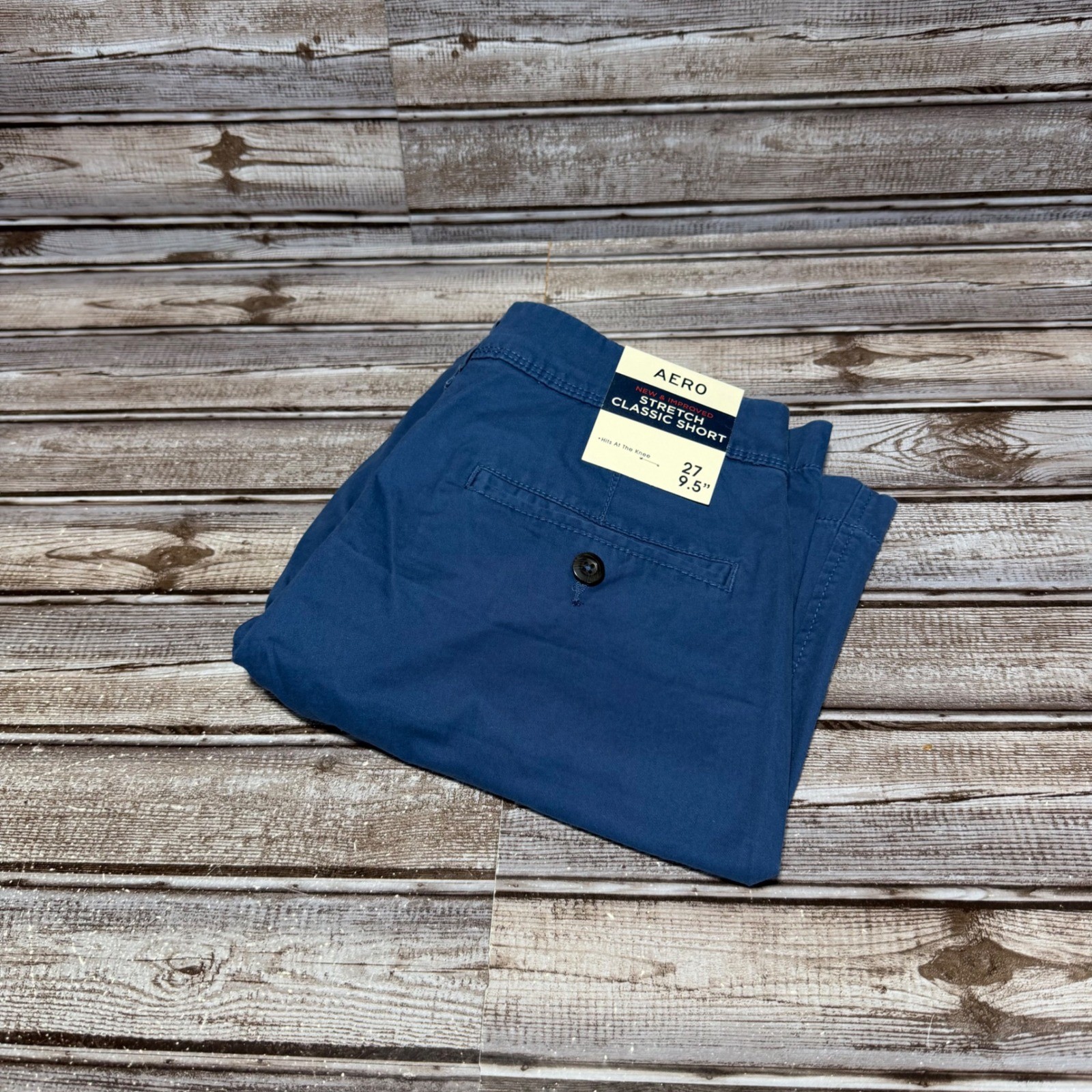 Aeropostale Stretch Classic Short Mens Size 27 Blue Chino 9.5\ Aeropostale Stretch Classic Short Mens Size 27 Blue Chino 9.5\