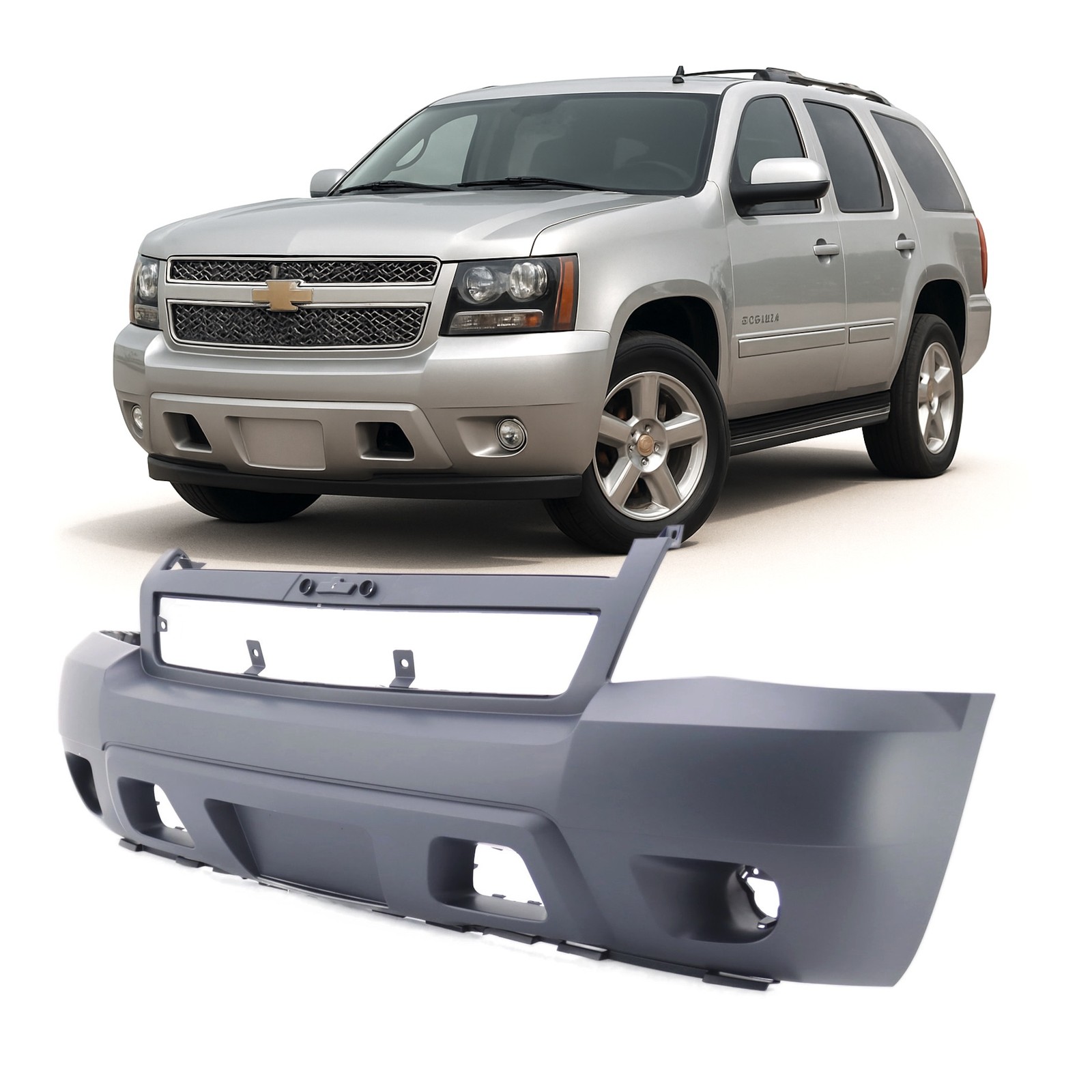2007-2014 Chevrolet Avalanche/Tahoe Primed Front Bumper Cover GM1000817 25814570
