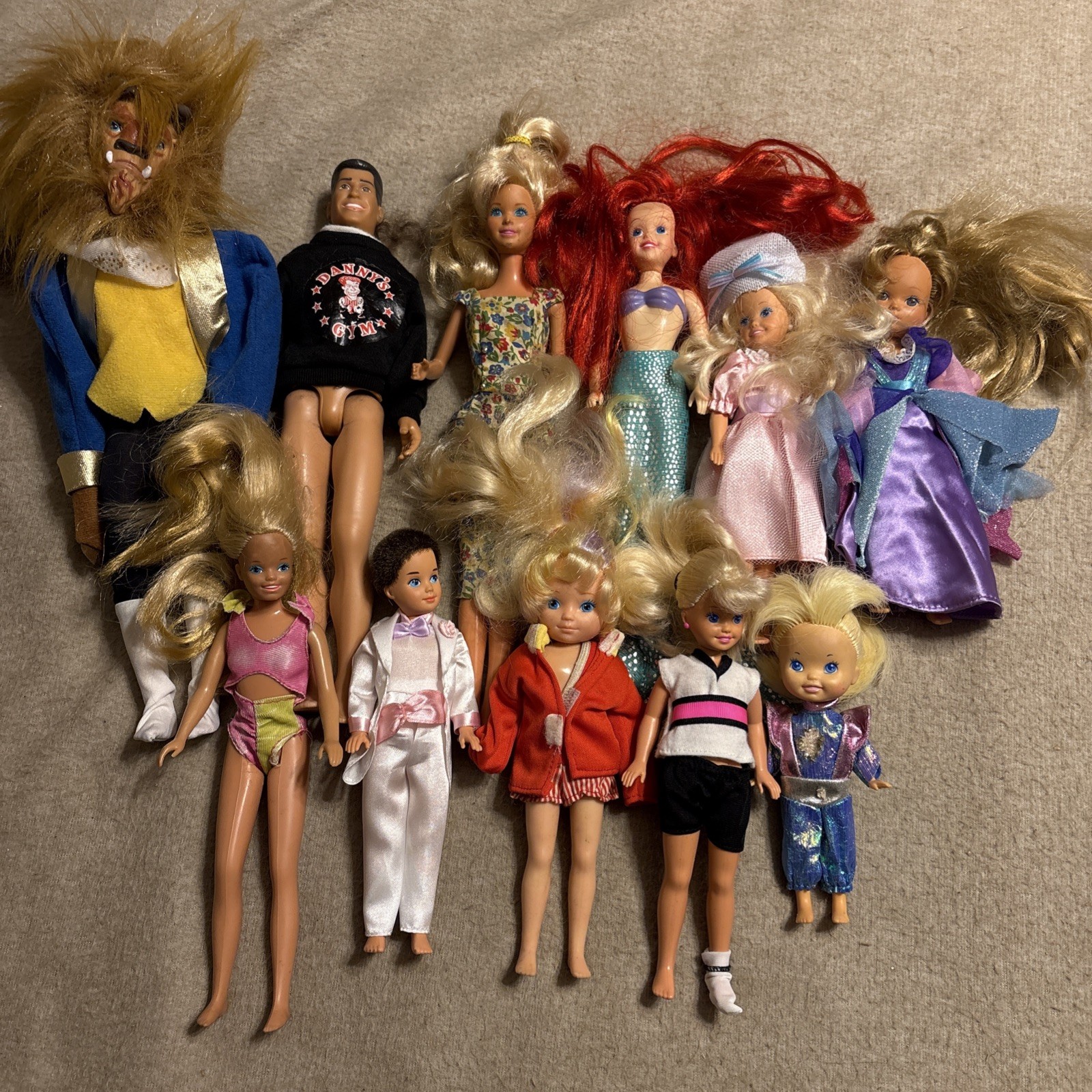 Vintage Barbie Doll And Misc Dolls Lot Of 11