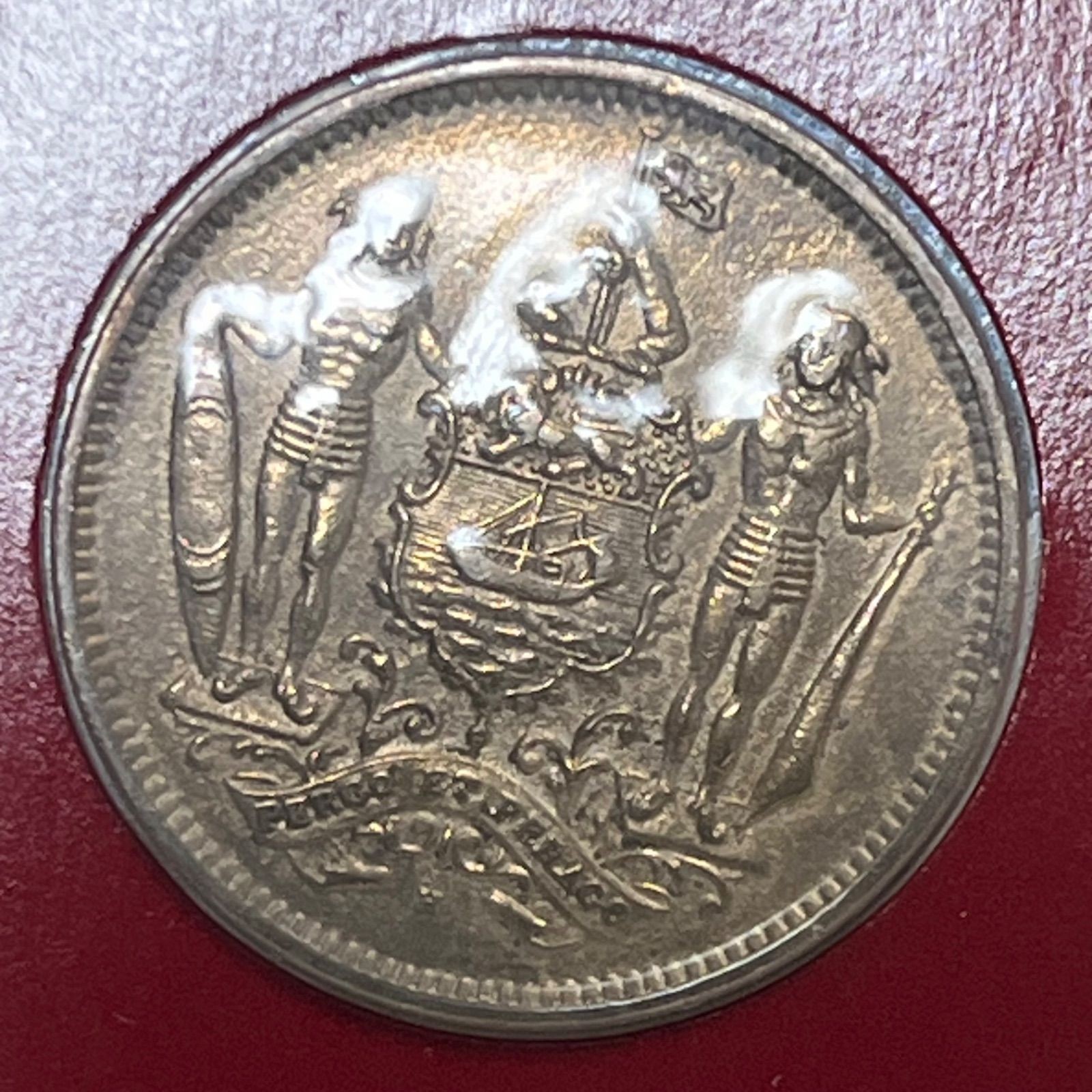 1938 British North Borneo 5 Cents Coin Franklin Mint Great Historic Coins of the