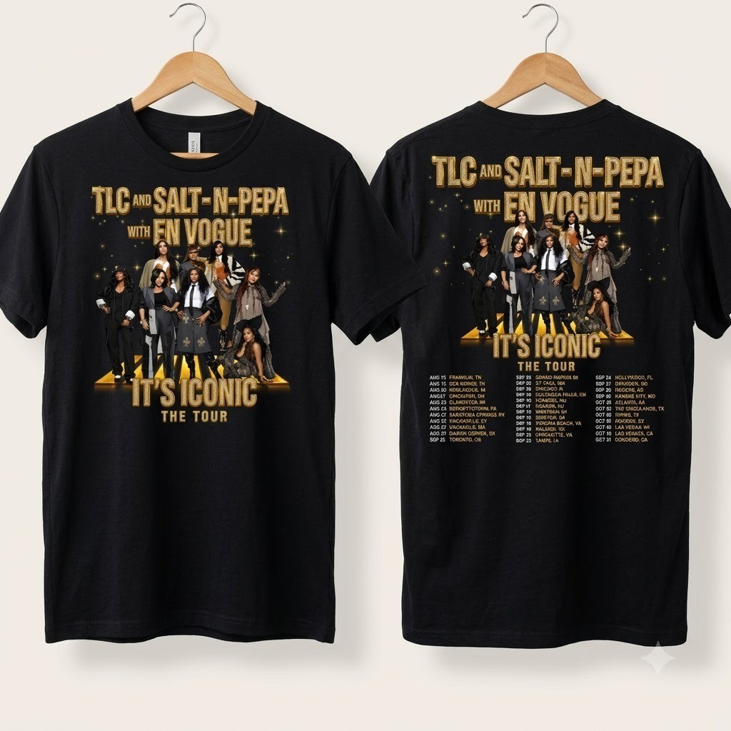 HOT TLC Salt-N-Pepa It's Iconic Tour Merch reprint 90s vintage shirt HOT TLC Salt-N-Pepa It's Iconic Tour Merch reprint 90s vintage shirt