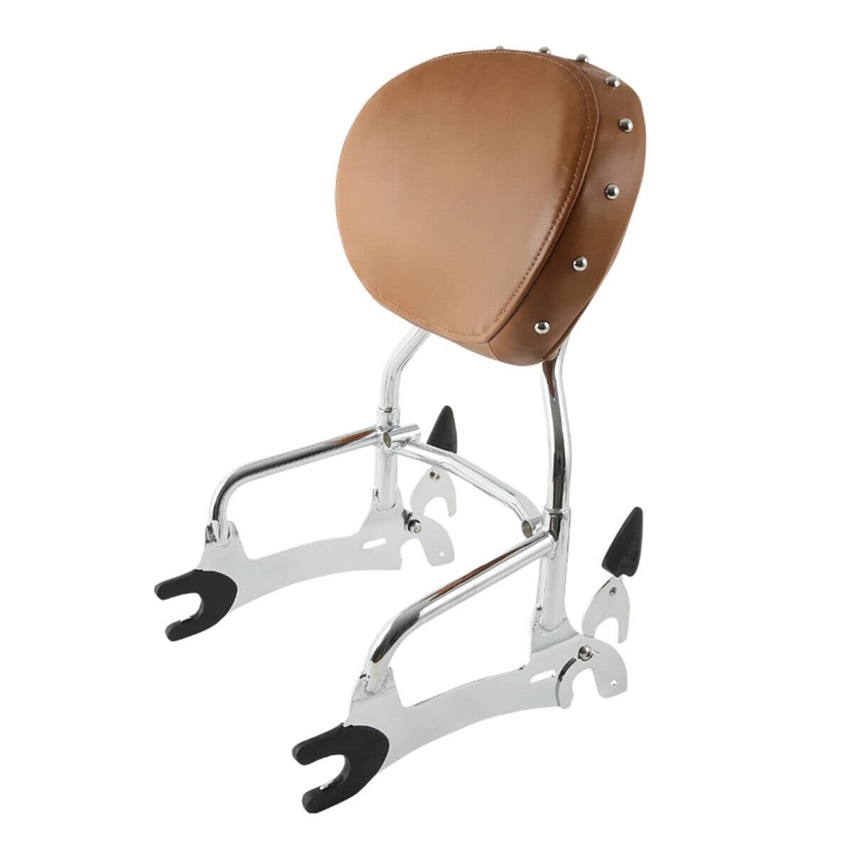 14 Backrest Chrome Sissy Bar Tan Pad for Indian Chief Classic Vintage 2014 2018