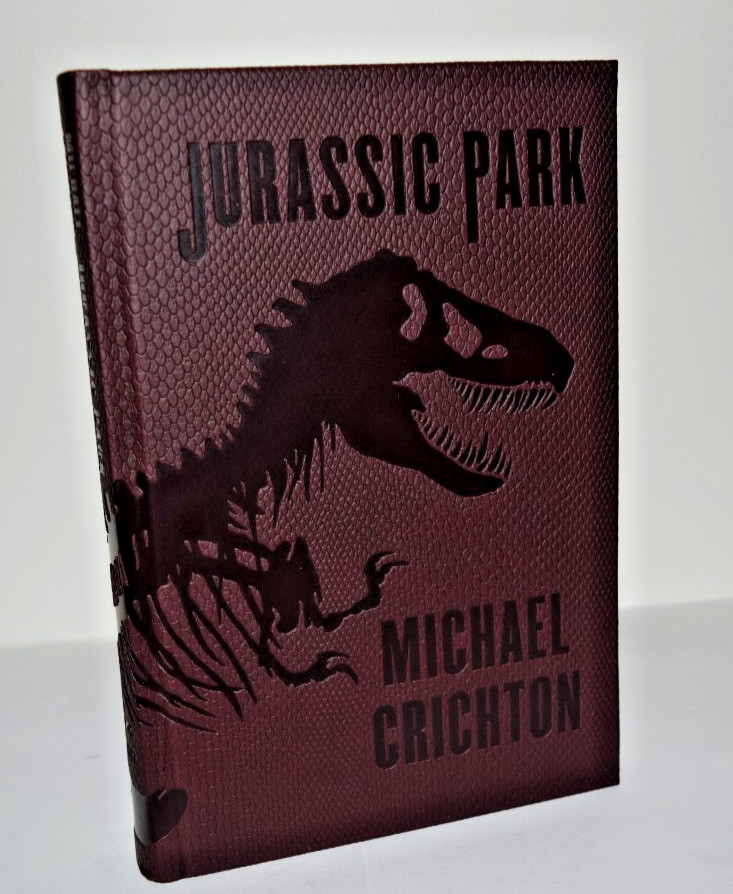 NEW  JURASSIC PARK by Michael Crichton Dinosaur Skin Cover Deluxe Edition