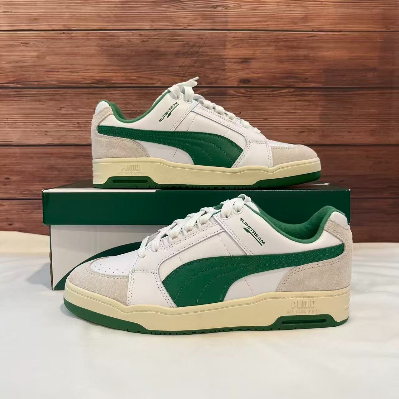 PUMA-Slipstream Lo Retro \'White Amazon Green\' Men\'s Shoes 384692-02