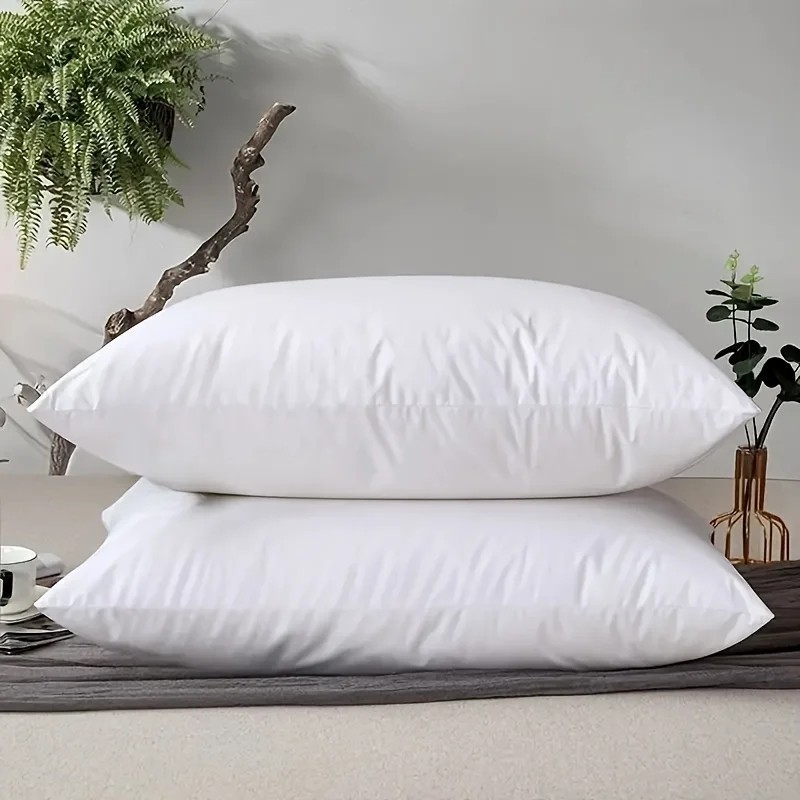 1/2/4Pack Luxury Goose Down Pillow Queen Size Feather Pillow Insert Soft Support