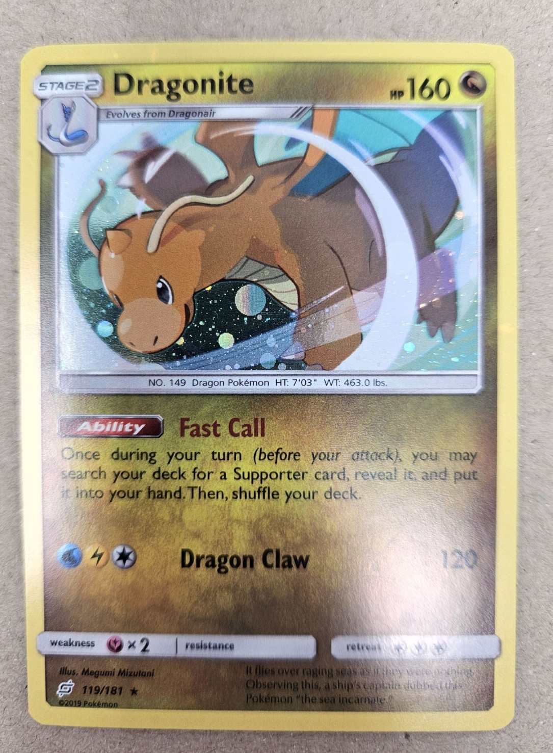 Dragonite 119/181 Cosmos Holo Promo Near Mint