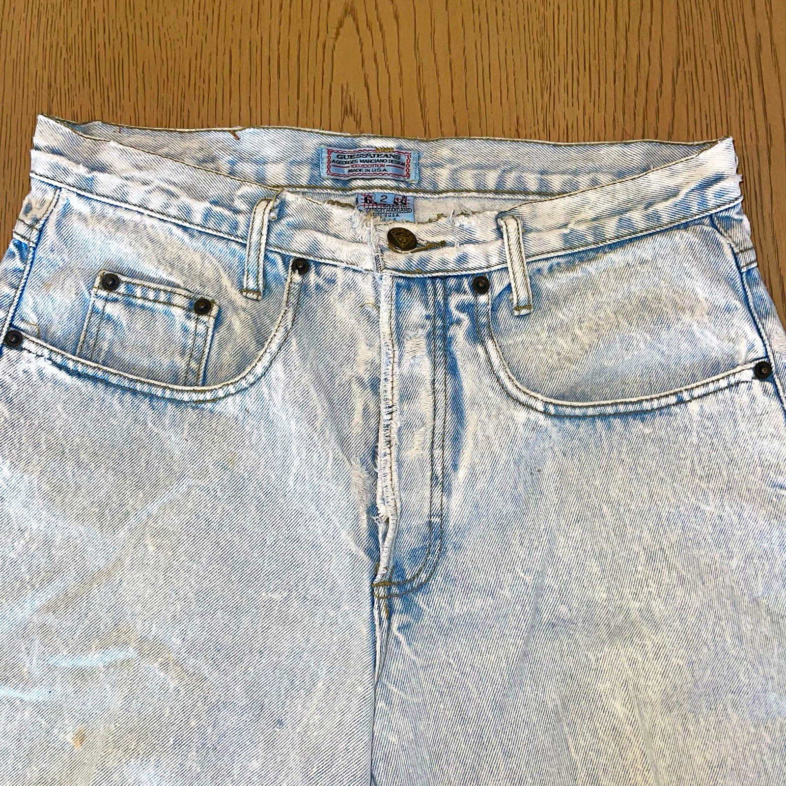 Vtg 80s Guess Georges Marciano Acid Wash Jeans Size 2 Button Fly 10115 USA Mom Vtg 80s Guess Georges Marciano Acid Wash Jeans Size 2 Button Fly 10115 USA Mom