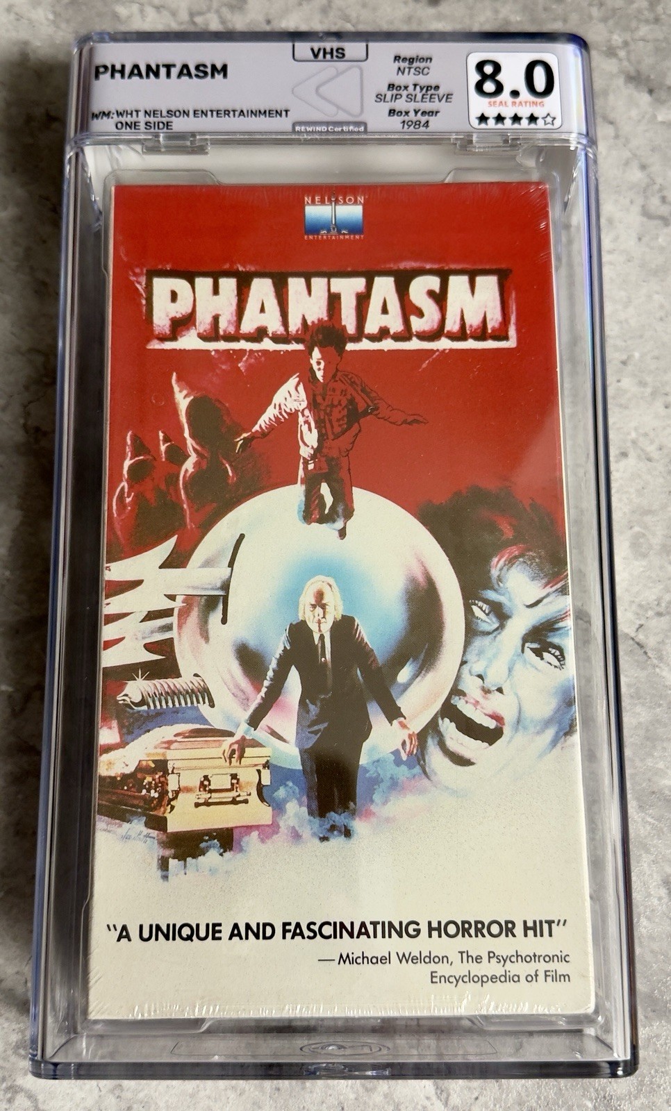 PHANTASM (1979) VHS - REWIND GRADED 8/10 - NELSON ENTERTAINMENT - WATERMARKS PHANTASM (1979) VHS - REWIND GRADED 8/10 - NELSON ENTERTAINMENT - WATERMARKS