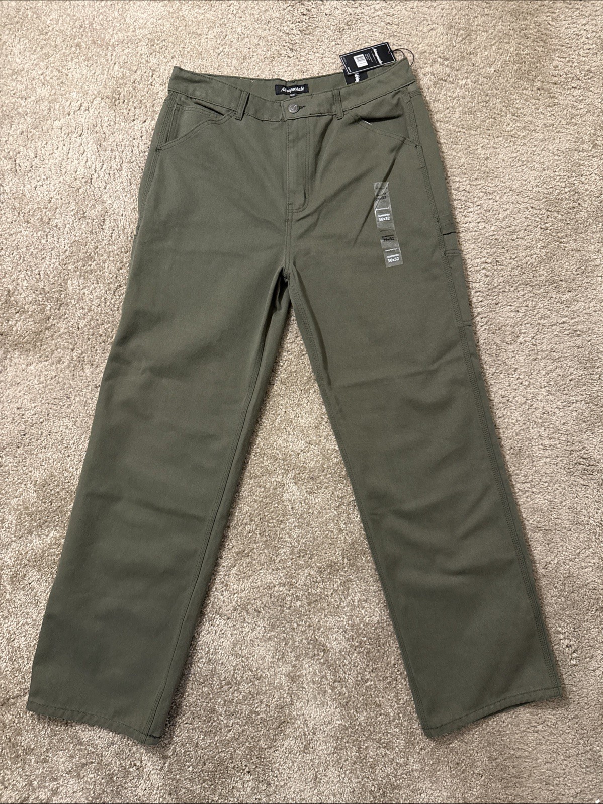 Aeropostale Classic Carpenter Pants Olive green 36/32 NEW WITH TAGS Aeropostale Classic Carpenter Pants Olive green 36/32 NEW WITH TAGS