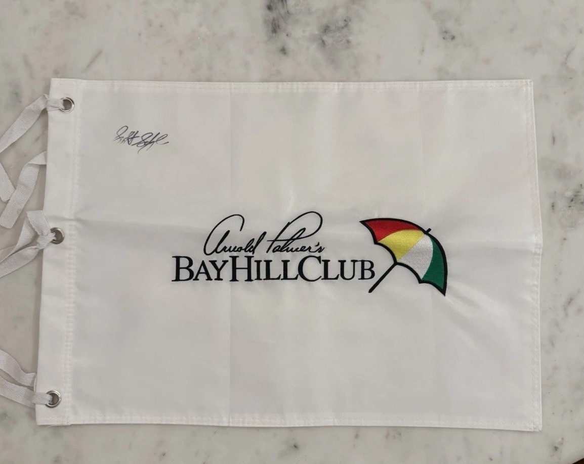 SCOTTIE SCHEFFLER SIGNED - ARNOLD PALMER INVITATIONAL GOLF FLAG