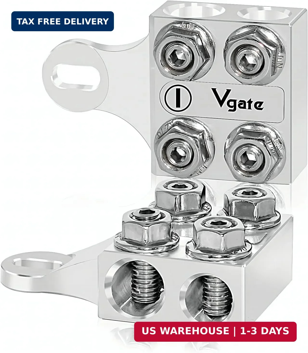 Vgate 8-Way Battery Terminal Connectors for Lithium or AGM Lead-Acid Battery wit