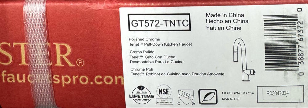 Pfister GT572-TNTC Tenet 1.8 GPM Single Hole Pull Down Bar Faucet - Less Handle Pfister GT572-TNTC Tenet 1.8 GPM Single Hole Pull Down Bar Faucet - Less Handle